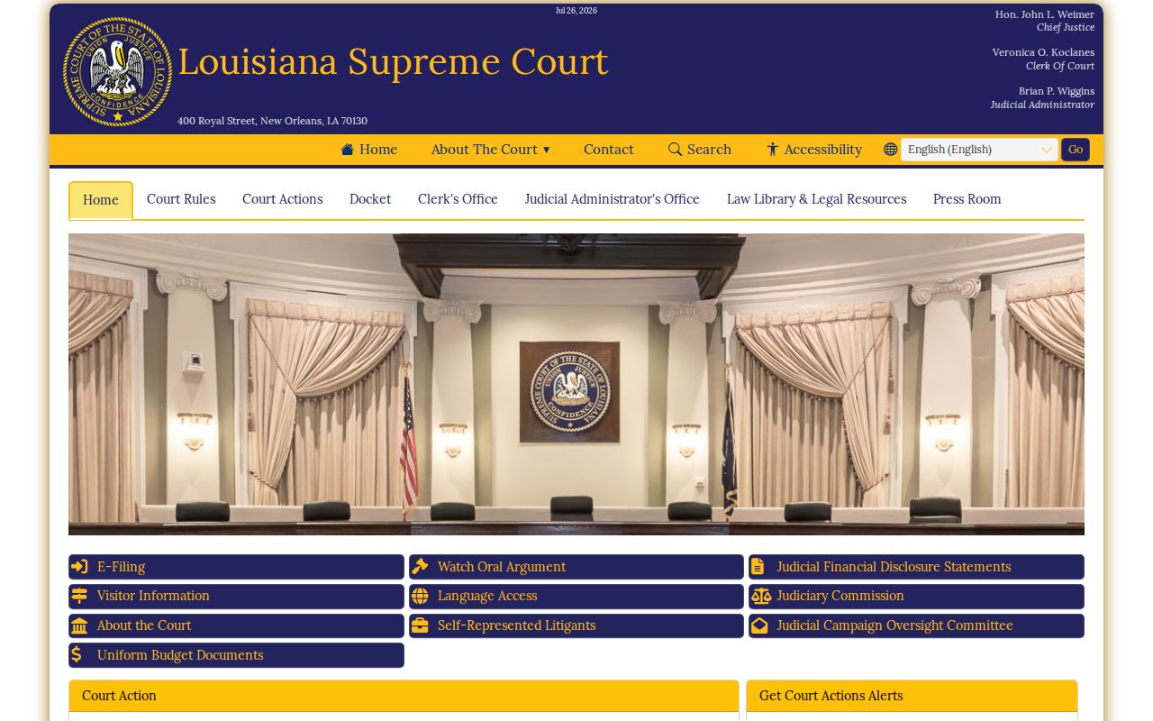 Louisiana judicial resources for St. Helena Parish criminal court records