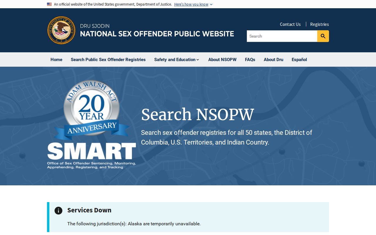 National registry search for a St. Helena Parish sex offender lookup